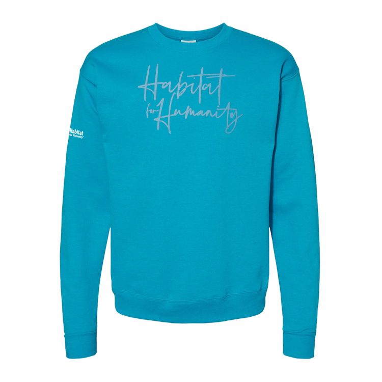 Raised Script Crewneck Sweatshirt