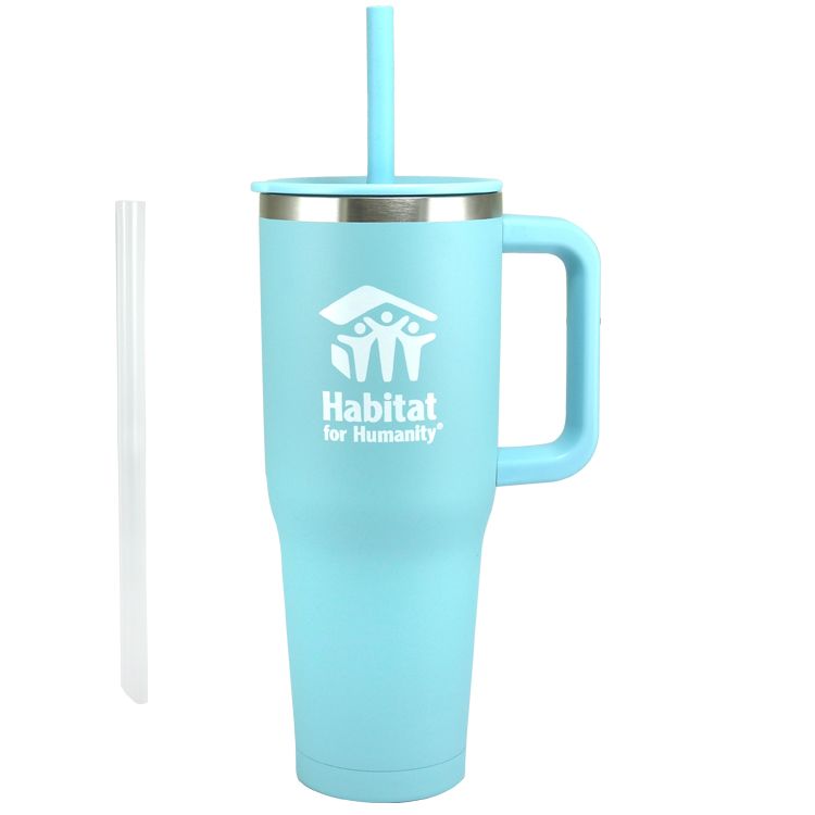 40oz. Travel Mug w/ Straw