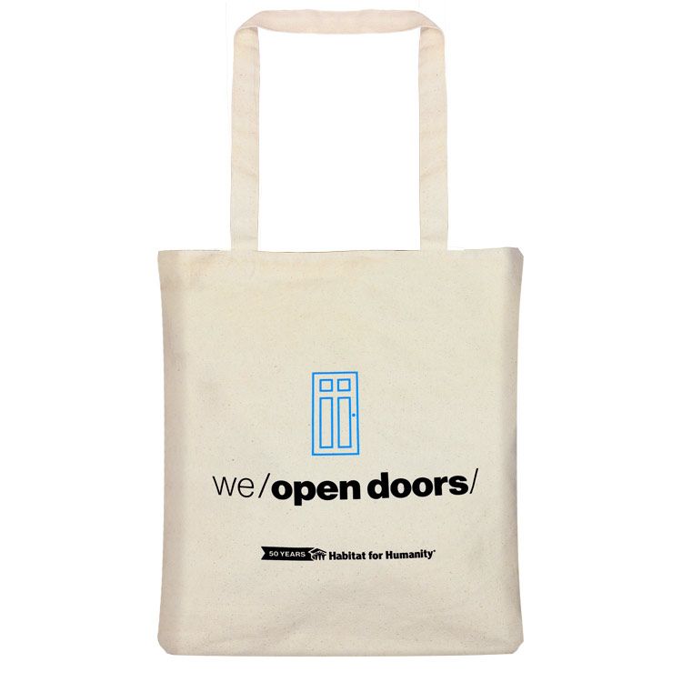 “Let’s Open the Door” Campaign Canvas Reversible Tote